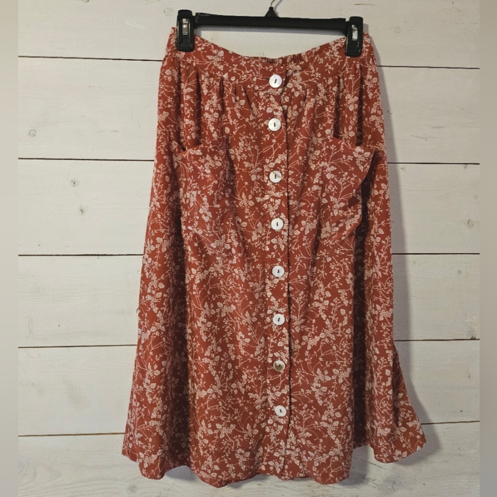 Floral Midi Skirt
